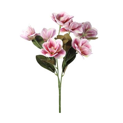 Yapay Manolya Demeti Islak Dokulu Pembe 45 cm