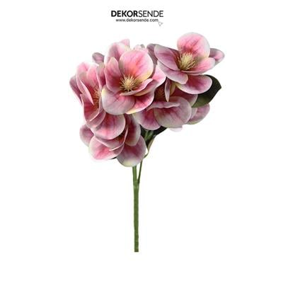 Yapay Manolya Demeti Islak Dokulu Pembe 45 cm