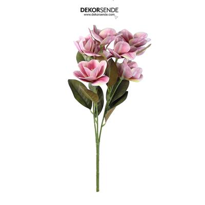 Yapay Manolya Demeti Islak Dokulu Pembe 45 cm