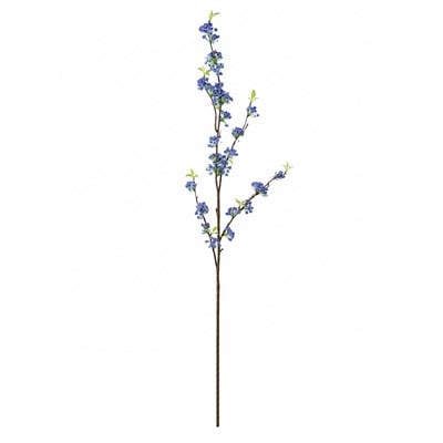 Yapay Mine Dal Çiçekli Mavi 100 cm