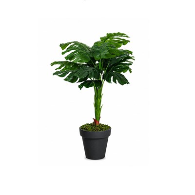 Yapay Monstera (Deve Tabanı) Ağaç Yeşil 120 cm