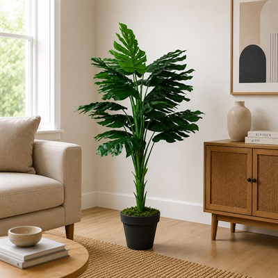 Yapay Monstera (Deve Tabanı) Ağaç Yeşil 160 cm