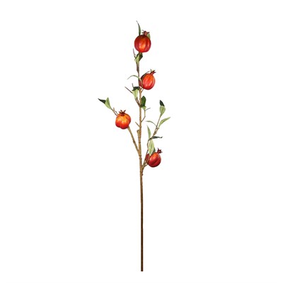 Yapay Nar Dalı Yeşil Kırmızı 90 cm