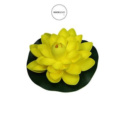 Yapay Nilüfer Çiçeği Sarı