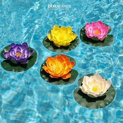 Yapay Nilüfer Çiçeği Turuncu