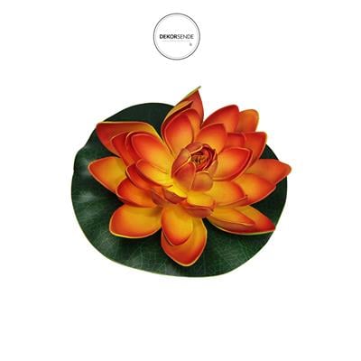 Yapay Nilüfer Çiçeği Turuncu