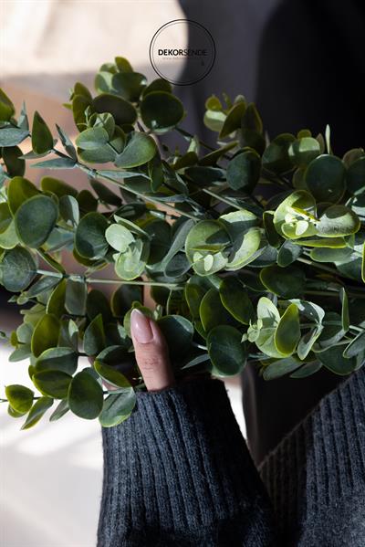 Yapay Okaliptus Demeti Gri Yeşil 55 cm