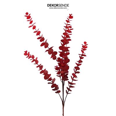 Yapay Okaliptus Demeti Kırmızı 90 cm