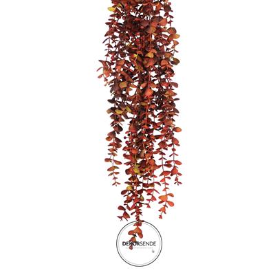 Yapay Okaliptüs Sarkıt Demet Kırmızı 90 cm