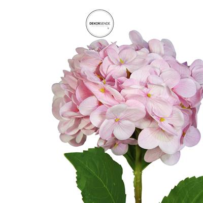 Yapay Ortanca Dalı Pembe 60 cm