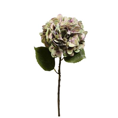 Yapay Ortanca Dalı Yeşil-Pembe 60 cm