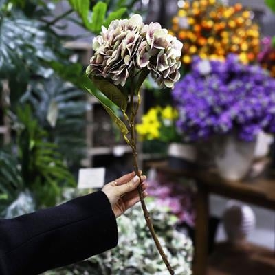 Yapay Ortanca Dalı Yeşil-Pembe 60 cm