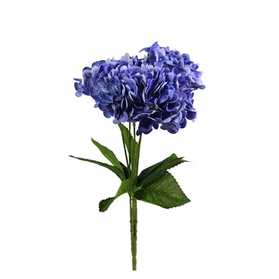 Yapay Ortanca Demet Islak Doku Koyu Mavi 43 cm