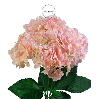 Yapay Ortanca Demeti Islak Dokulu Açık Pembe 43 cm