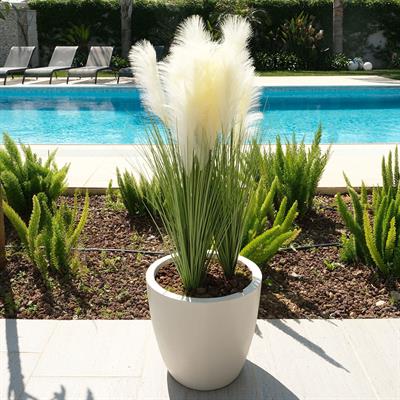 Yapay Pampas Saz Demeti Beyaz 90 cm