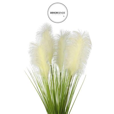 Yapay Pampas Saz Demeti Beyaz 90 cm