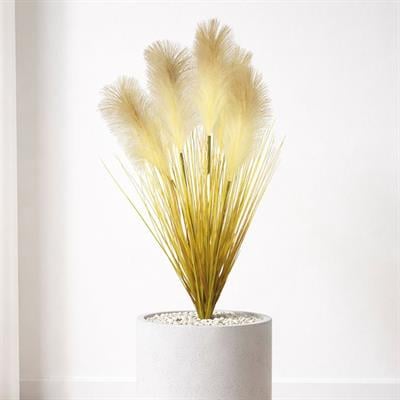 Yapay Pampas Saz Demeti Turuncu 90 cm