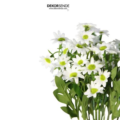 Yapay Papatya Demeti Beyaz 43 cm