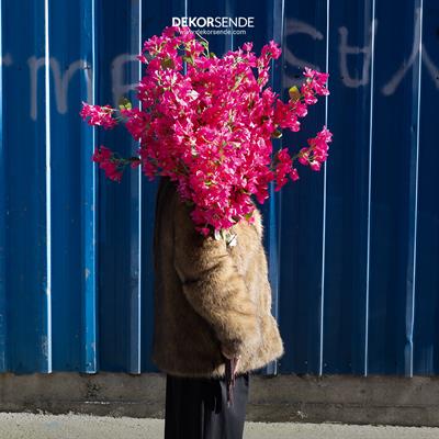 Yapay Pembe Begonvil Dalı 118 cm