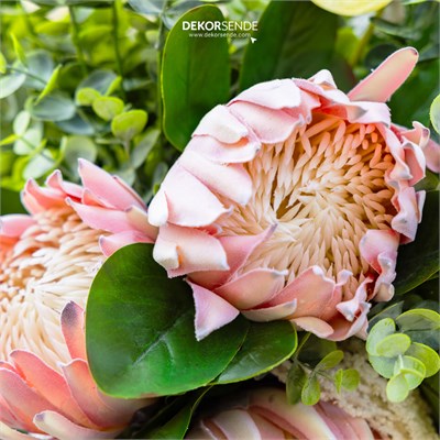Yapay Protea Dal Pudra 70 cm