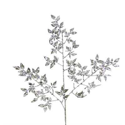 Yapay Ruskus Dal Gümüş 75 cm