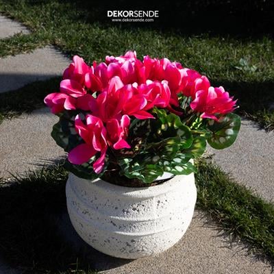 Yapay Siklamen Çiçeği Fuşya 32 cm