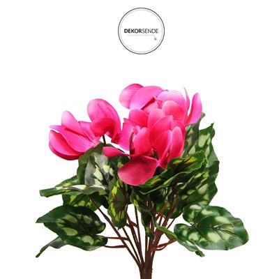 Yapay Siklamen Çiçeği Fuşya 32 cm