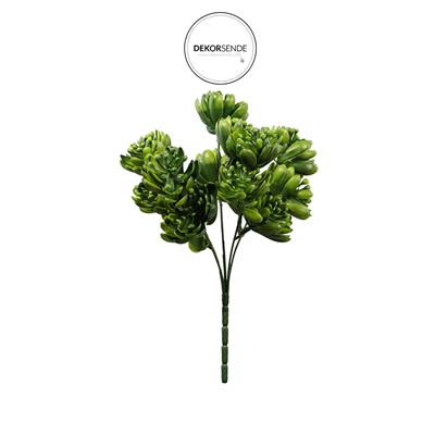 Yapay Sukulent Demeti Koyu Yeşil 30 cm