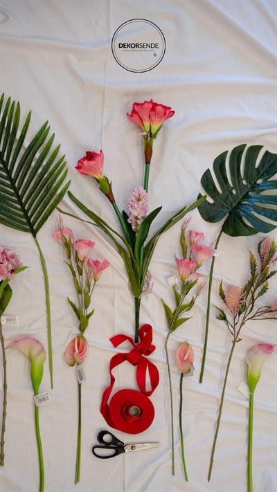 Yapay Sümbül Dal Pembe