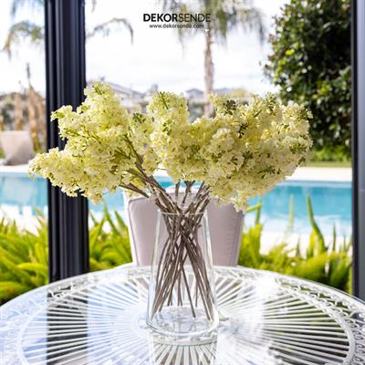 Yapay Sümbül Dalı Beyaz 65 cm