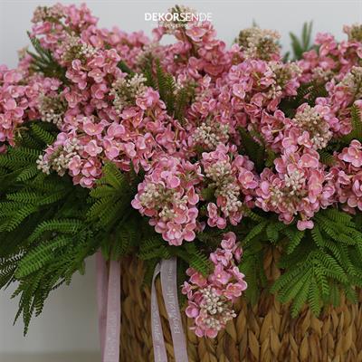 Yapay Sümbül Dalı Pembe 65 cm