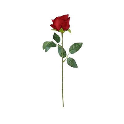 Yapay Tek Dal Gül Kırmızı 50 cm