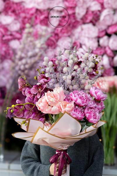 Yapay Topçuk Garnitür Dalı Lila 105 cm