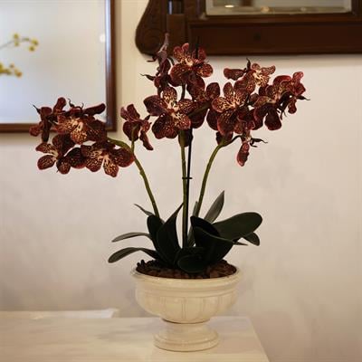 Yapay Vanda Orkide Dalı Pembe 52 cm