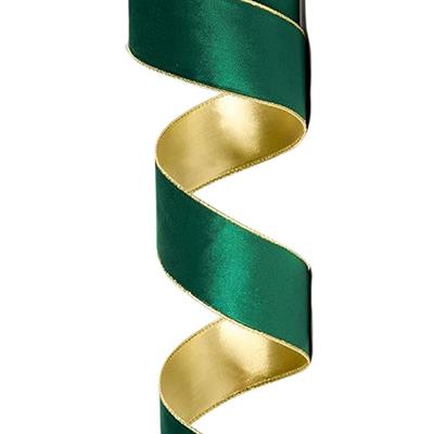 Yılbaşı Ağaç Kurdelesi Kadife Zümrüt Yeşil 6cm x 2m