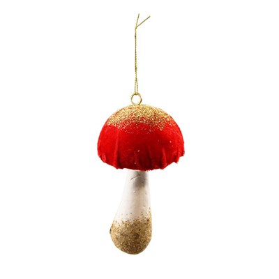 Yılbaşı Ağaç Süsü Mantar Kırmızı 13 cm