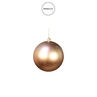 Yılbaşı Ağaç Topu 3 Adet Bronz 10 cm