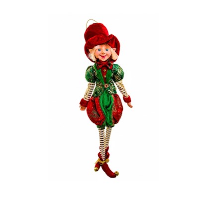 Yılbaşı Dekoratif Kıyafetli Erkek Elf Figürü 60 cm