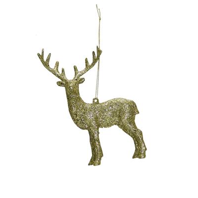 Yılbaşı Ağaç Süsü Geyik Figürü Altın 15 cm