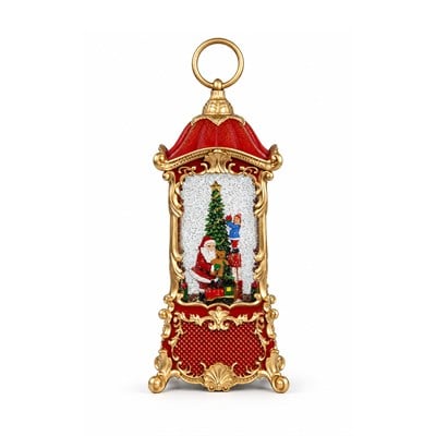 Yılbaşı Kar Küresi Fenerde Noel Baba Model 22x25 cm