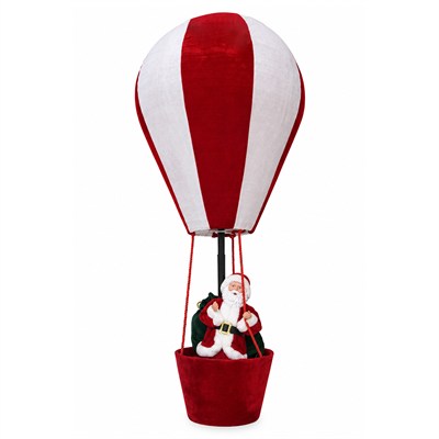 Yılbaşı Noel Baba Balonda Kırmızı Beyaz 150 cm