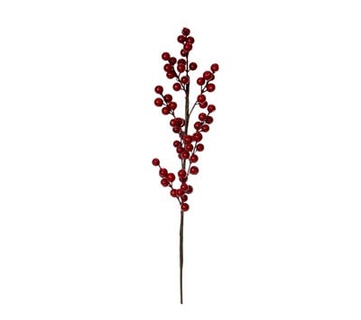 Yılbaşı Süsü Pike Dal Berry Kırmızı 51 cm