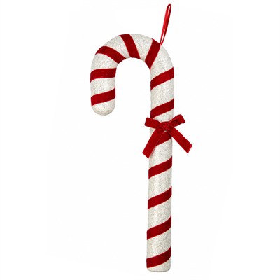 Yılbaşı Süsü Baston Şeker Fiyonklu Kırmızı Beyaz 52 cm