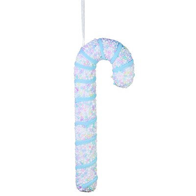 Yılbaşı Süsü Baston Şeker Pastel Mavi Pembe 25 cm