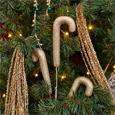 Yılbaşı Süsü Baston Şeker Pike Şampanya 64 cm