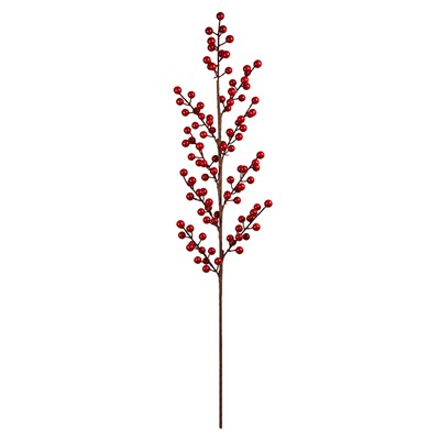 Yılbaşı Süsü Pike Dal Berry (Kokina) Kırmızı 78 cm