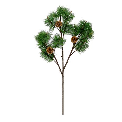 Yılbaşı Süsü Çam Dal Mini Kozalaklı Yeşil 60 cm