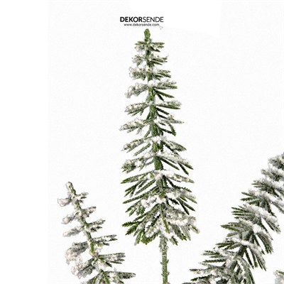 Yılbaşı Süsü Dal Çam Ağacı İnce Karlı 68 cm