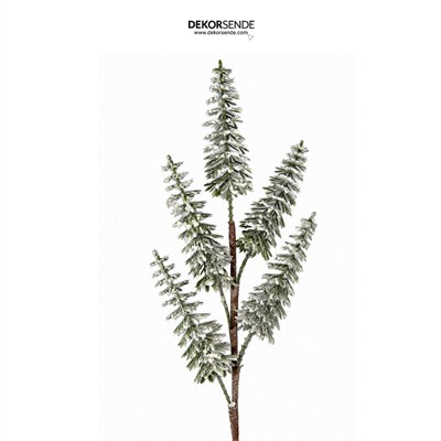 Yılbaşı Süsü Dal Çam Ağacı İnce Karlı 68 cm