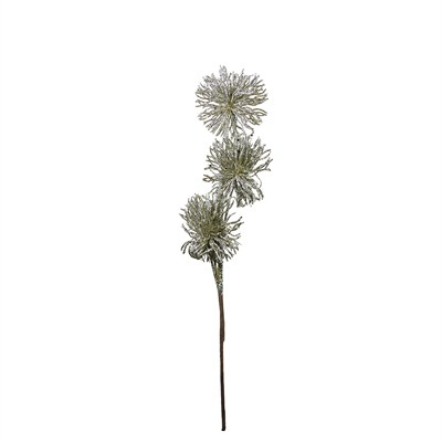 Yılbaşı Süsü Dal Tango Çiçek Simli Şampanya 45 cm